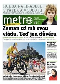 Obálka e-magazínu deník METRO 11.7.2013