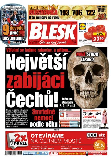 Obálka e-magazínu Blesk 19.5.2016