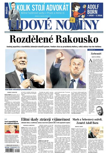 Obálka e-magazínu Lidové noviny 23.5.2016