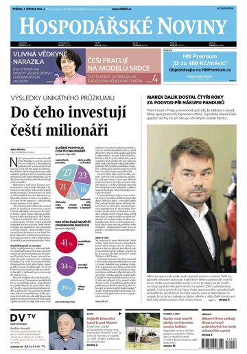 Obálka e-magazínu Hospodářské noviny 106 - 1.6.2016