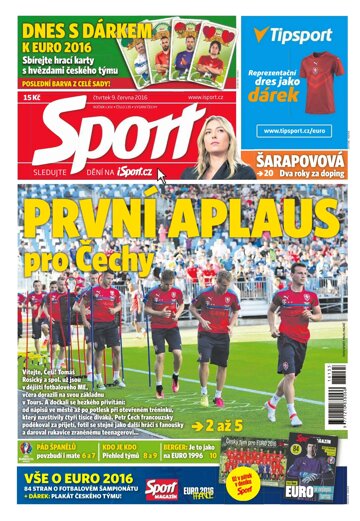 Obálka e-magazínu Sport 9.6.2016