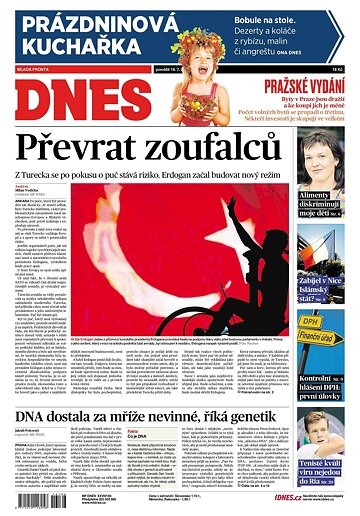 Obálka e-magazínu MF Dnes 18.7.2016