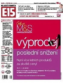 Obálka e-magazínu E15 19.7.2012