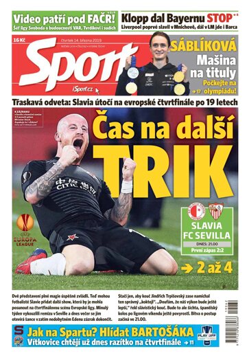 Obálka e-magazínu Sport 14.3.2019