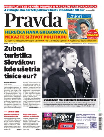 Obálka e-magazínu Pravda 23. 4. 2024