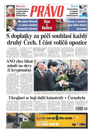 Obálka e-magazínu Deník Právo 2.4.2025