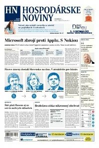 Obálka e-magazínu Hospodárske noviny 04.09.2013