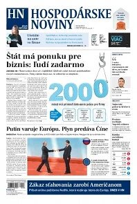 Obálka e-magazínu Hospodárske noviny 22.05.2014