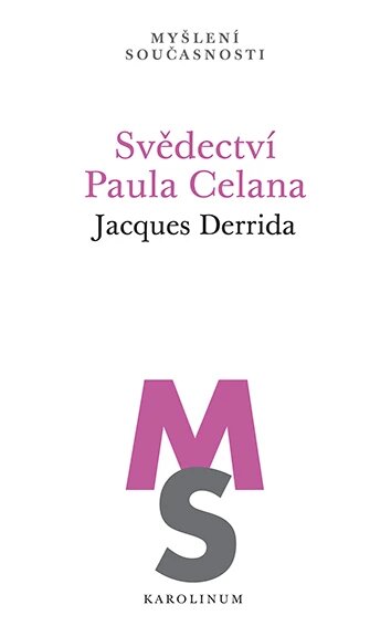 Obálka knihy Svědectví Paula Celana