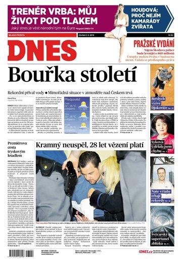 Obálka e-magazínu MF Dnes 2.6.2016
