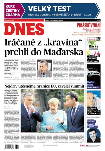 Obálka e-magazínu MF Dnes 17.9.2016