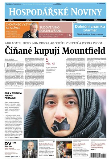 Obálka e-magazínu Hospodářské noviny 242 - 15.12.2016