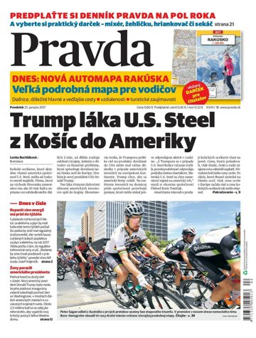 Obálka e-magazínu Pravda 23. 1. 2017