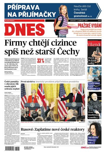 Obálka e-magazínu MF Dnes 28.1.2017