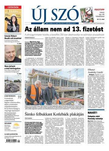 Obálka e-magazínu Új Szó 10.10.2017