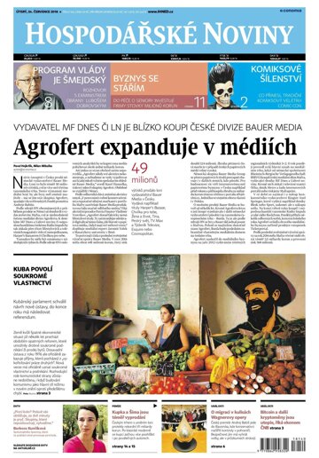 Obálka e-magazínu Hospodářské noviny 140 - 24.7.2018