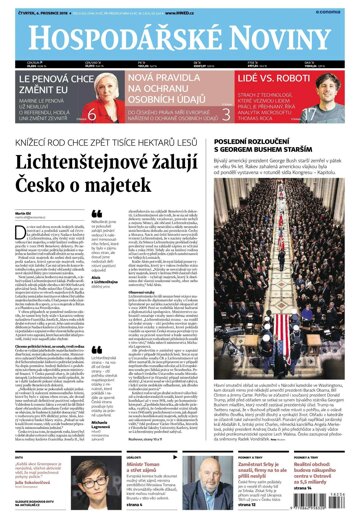 Obálka e-magazínu Hospodářské noviny 236 - 6.12.2018