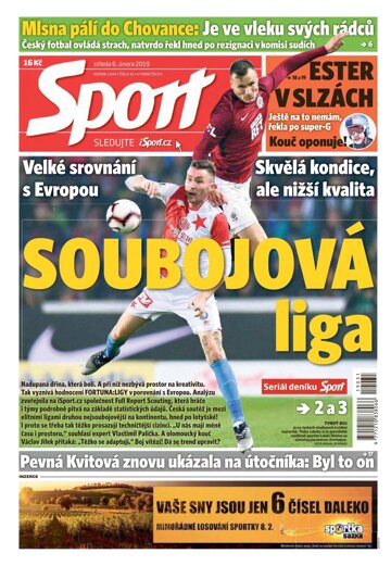 Obálka e-magazínu Sport 6.2.2019