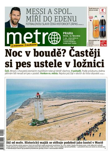 Obálka e-magazínu deník METRO 23.10.2019