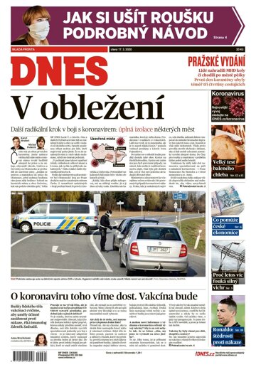 Obálka e-magazínu MF Dnes 17.3.2020