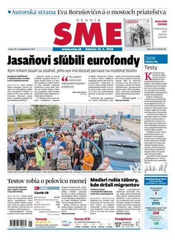 Obálka e-magazínu SME 23.5.2020