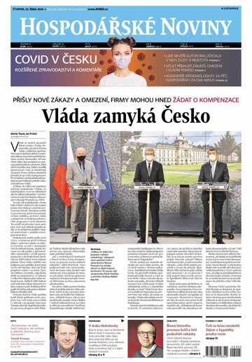 Obálka e-magazínu Hospodářské noviny 205 - 22.10.2020