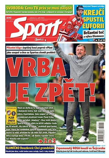 Obálka e-magazínu Sport 11.9.2021