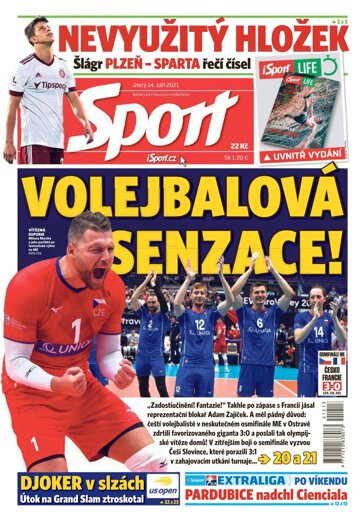 Obálka e-magazínu Sport 14.9.2021