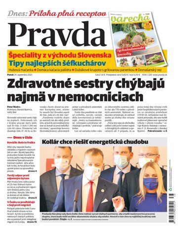 Obálka e-magazínu Pravda 24. 9. 2021