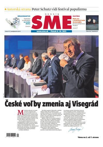 Obálka e-magazínu SME 8-10-2021