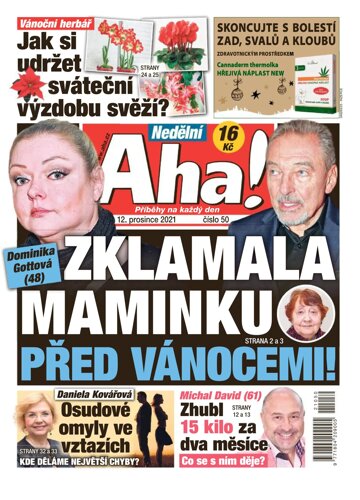 Obálka e-magazínu Nedělní AHA! 12.12.2021