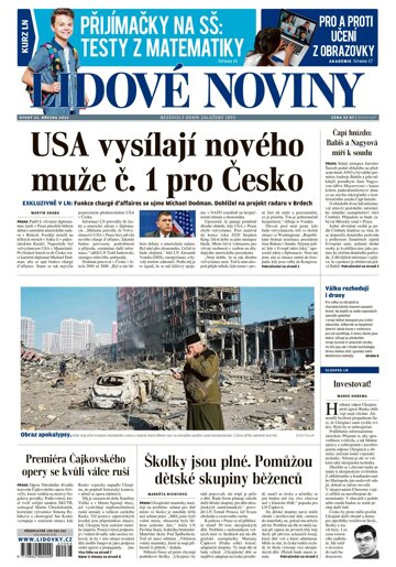 Obálka e-magazínu Lidové noviny 22.3.2022