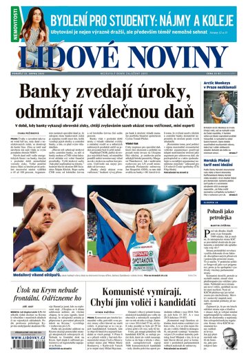 Obálka e-magazínu Lidové noviny 22.8.2022