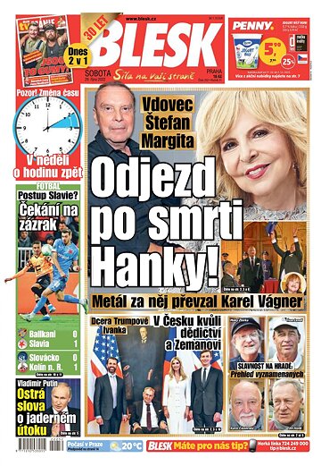 Obálka e-magazínu Blesk 29.10.2022