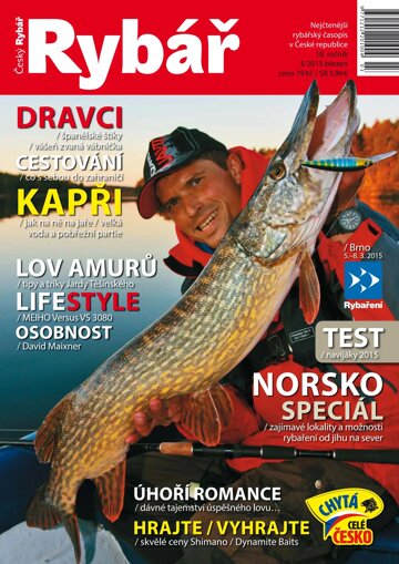 Obálka e-magazínu Český rybář 3/2015