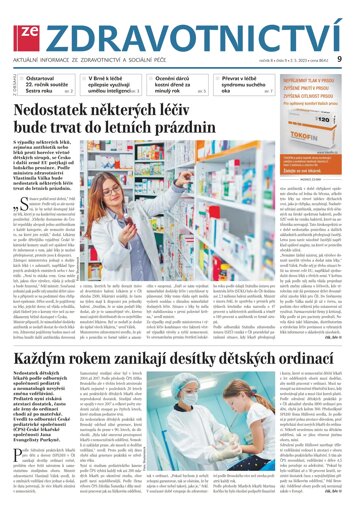 Obálka e-magazínu Ze Zdravotnictví 9/2023