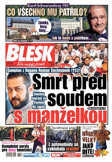 Obálka e-magazínu Blesk 14.11.2023