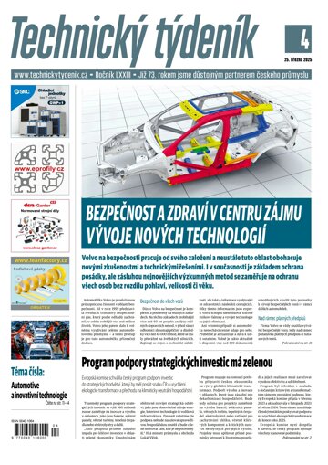 Obálka e-magazínu Technický týdeník 4/2025