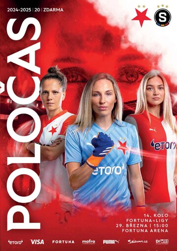 Obálka e-magazínu Poločas 25/2024č.20 Slavia – Sparta