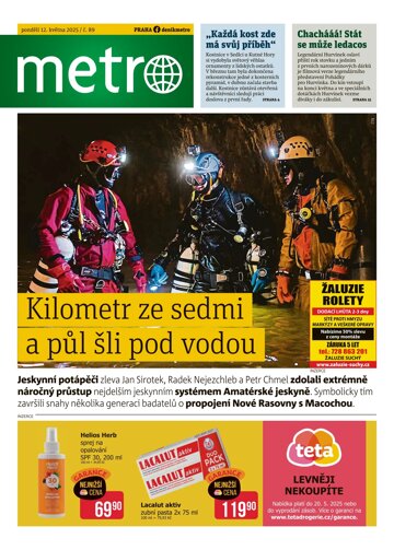 Obálka e-magazínu deník METRO 12.5.2025