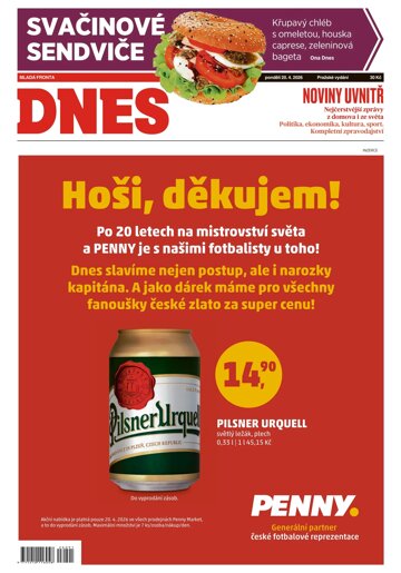 Obálka e-magazínu MF Dnes 20.4.2026