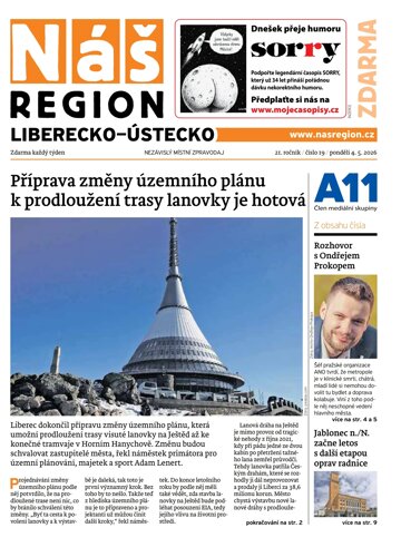 Obálka e-magazínu Náš Region - Liberecko 19/2026