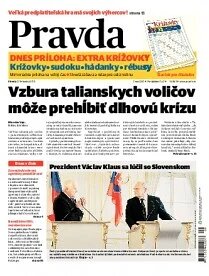 Obálka e-magazínu Pravda 27.2.2013
