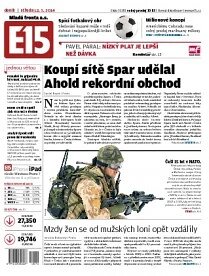 Obálka e-magazínu E15 12.3.2014