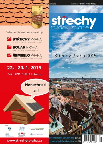 Obálka e-magazínu Střechy-Fasády-Izolace 1/2015