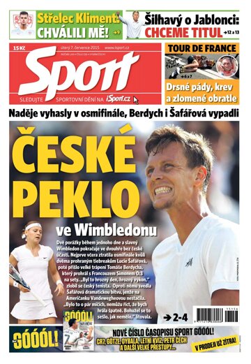 Obálka e-magazínu Sport 7.7.2015