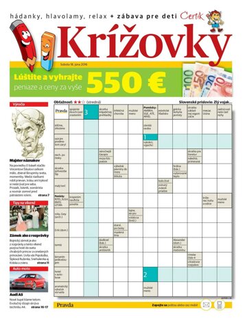 Obálka e-magazínu Krížovky 18.6.2016