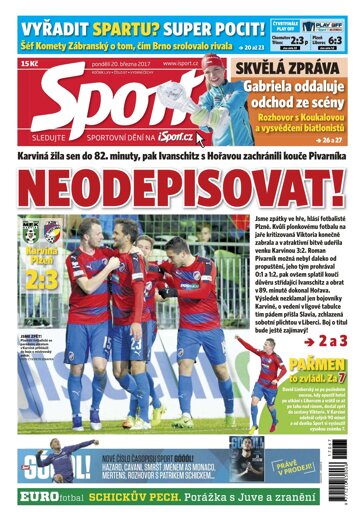 Obálka e-magazínu Sport 20.3.2017