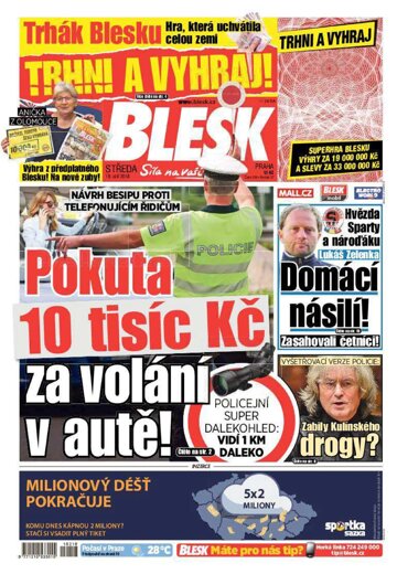 Obálka e-magazínu Blesk 19.9.2018