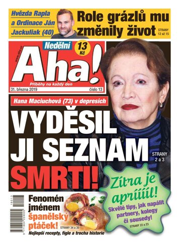 Obálka e-magazínu AHA! 31.3.2019